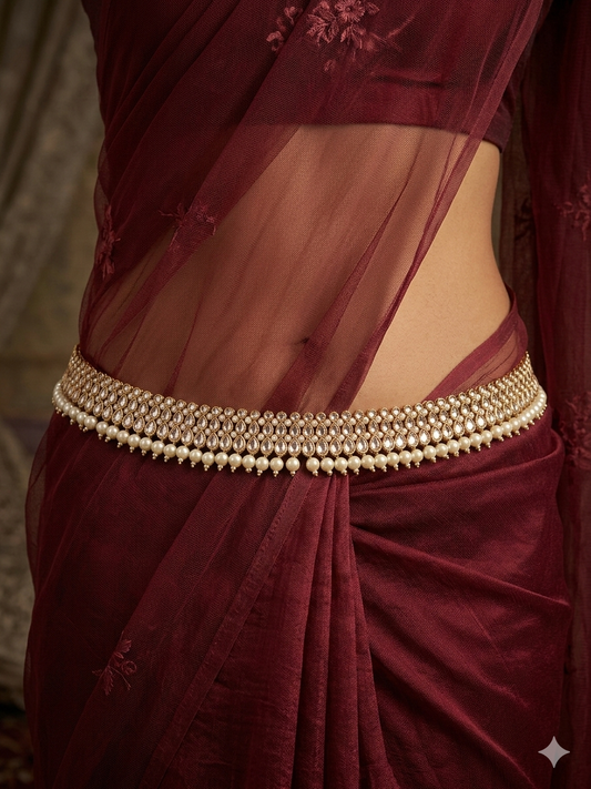 Antique Gold Belly Chain kamarbelt Saree Chain