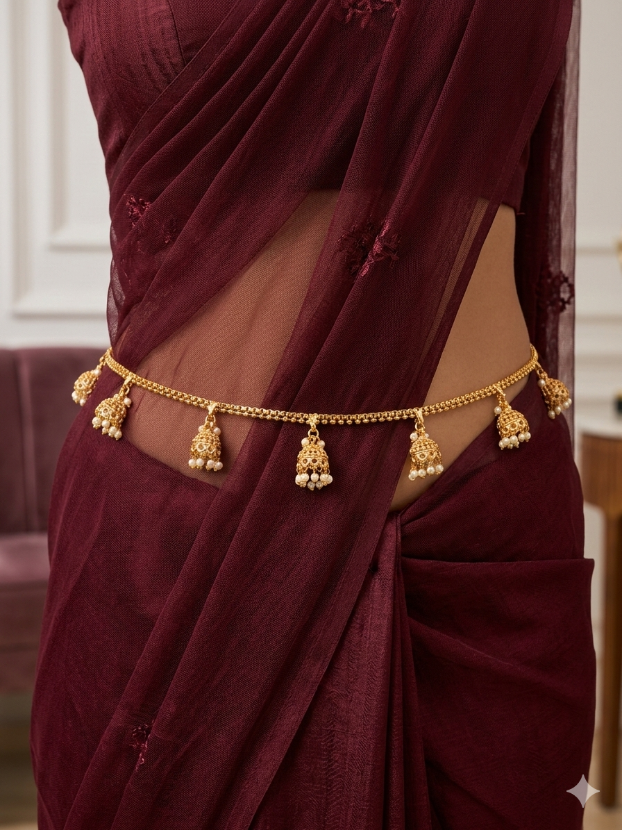 Gold Belly chain kamarbelt saree chain