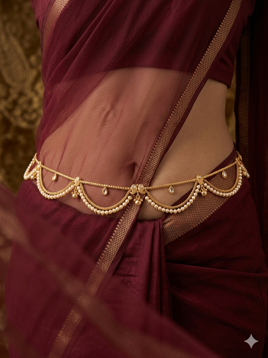 Gold Belly chain kamarbelt saree chain
