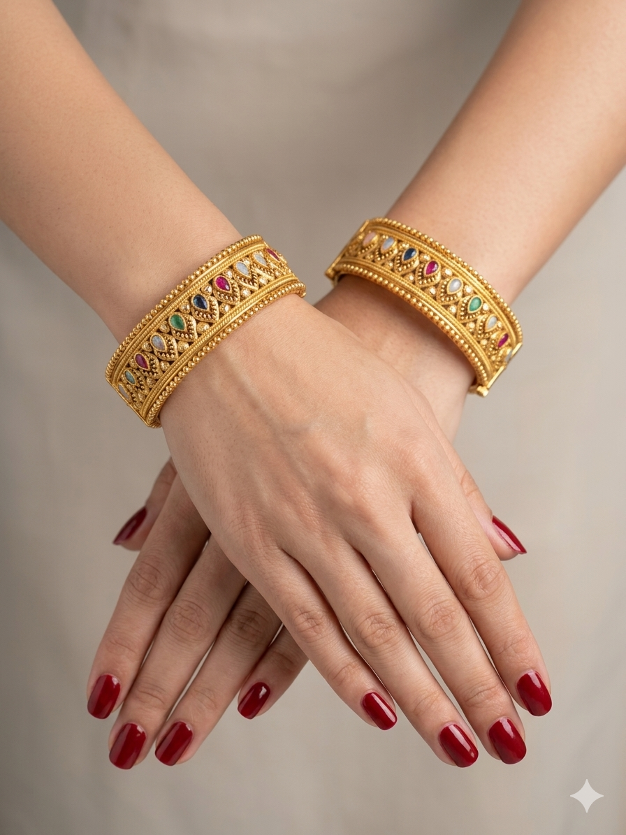 Bangles jewelry /Traditional bollywood jewelry Multicolor Rua Gold bangles