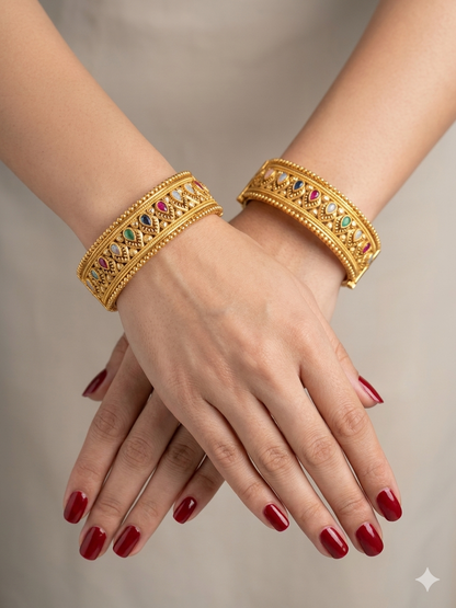 Bangles jewelry /Traditional bollywood jewelry Multicolor Rua Gold bangles
