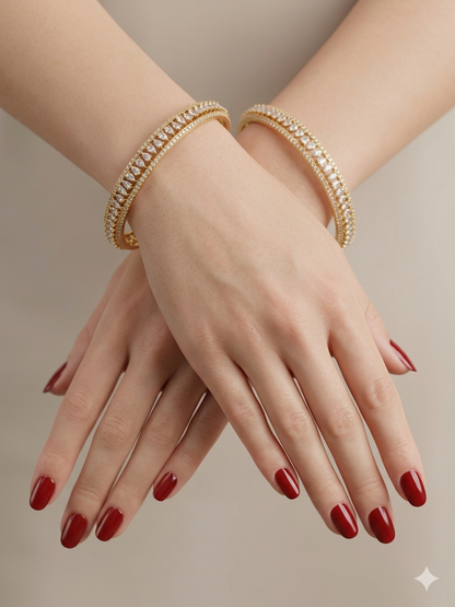 Bangles jewelry /Traditional bollywood jewelry Antique CZ Stone Belle bangles
