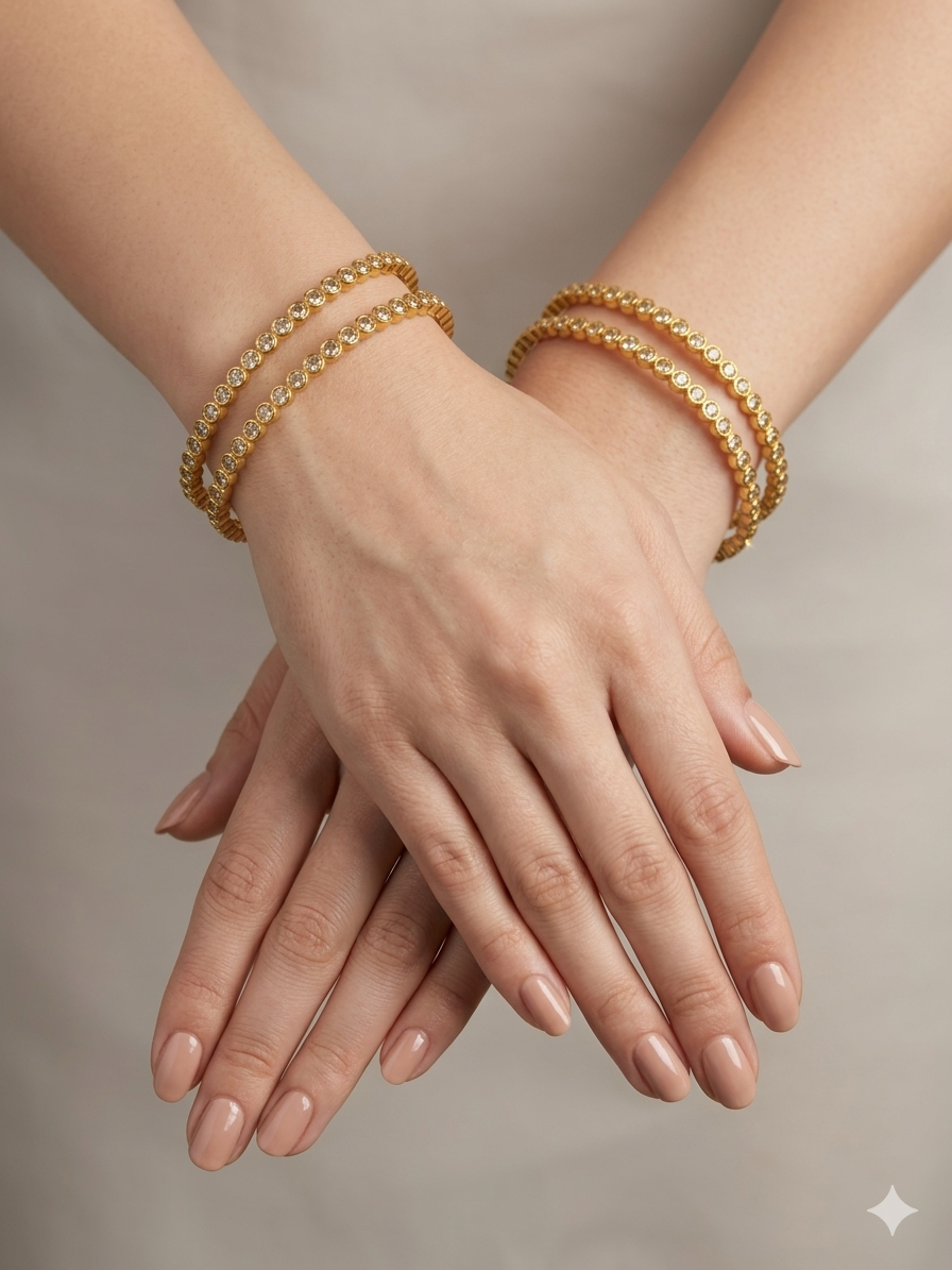 Bangles jewelry /Traditional bollywood jewelry Antique CZ Stone Esmee bangles