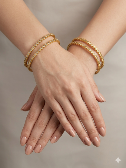 Bangles jewelry /Traditional bollywood jewelry Antique CZ Stone Esmee bangles