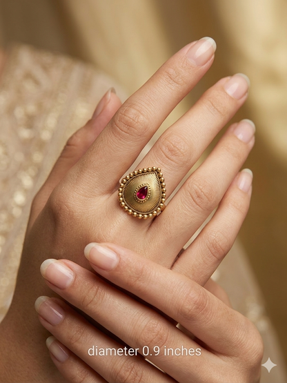 Gold Cocktail Izumi Finger Rings