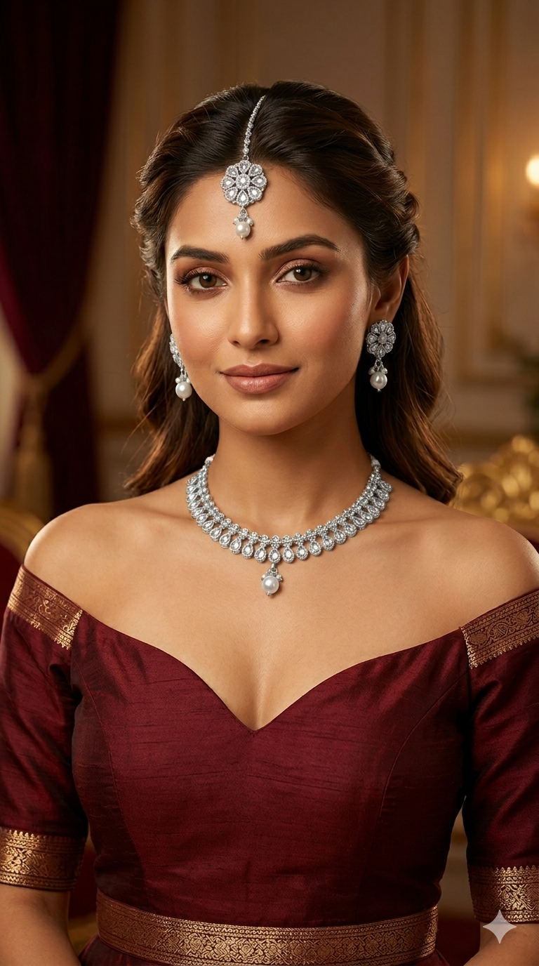 Silver Necklace Anju sets