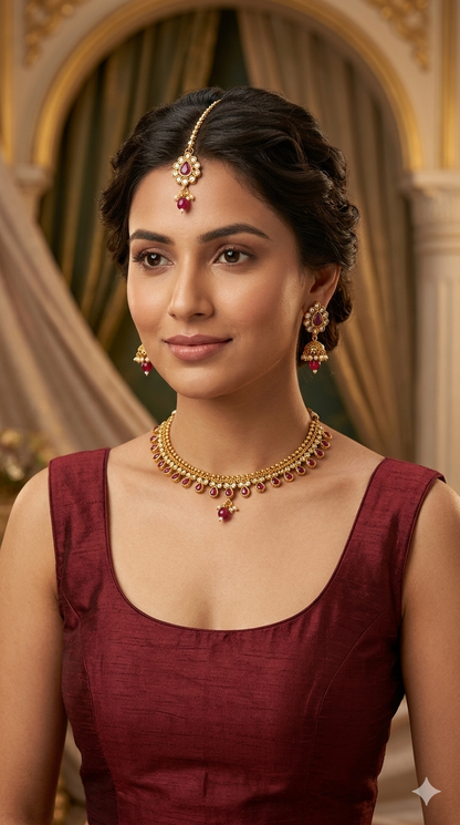 Gold Polki Necklace Jewellery Juhi  Sets