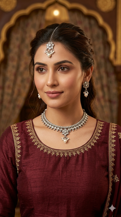 Silver Necklace Anju sets