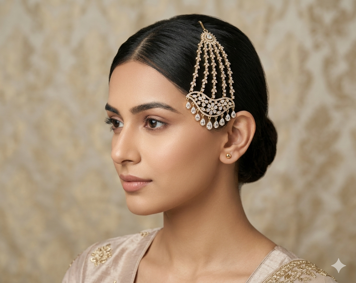 Antique American Diamond Passa Ad Headpiece Hanu Jewelers