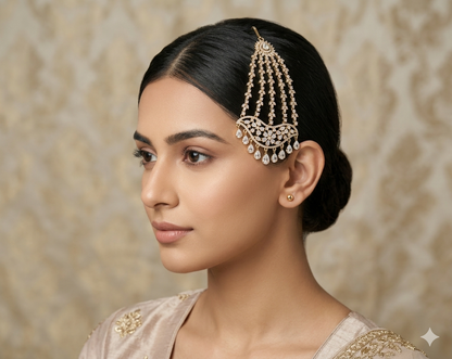 Antique American Diamond Passa Ad Headpiece Hanu Jewelers