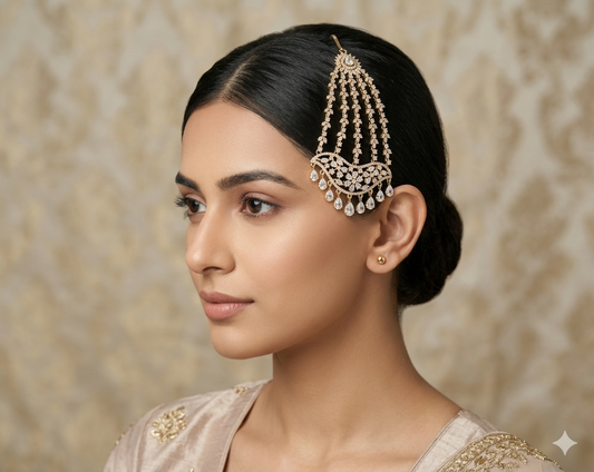 Antique American Diamond Passa Ad Headpiece Hanu Jewelers