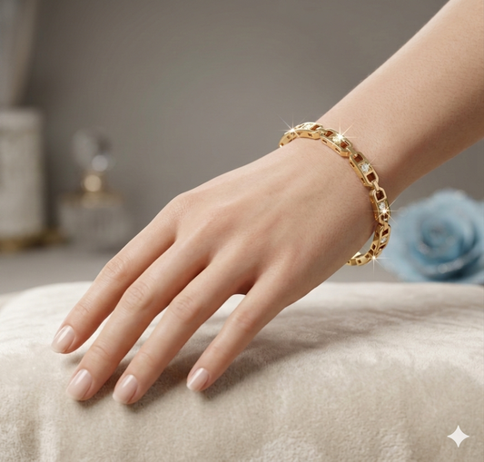 Tisha Anti-Tarnish Stainless Steel Bracelet(Openable)