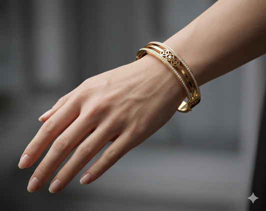 Priti Anti-Tarnish Stainless Steel Bracelet(Openable)