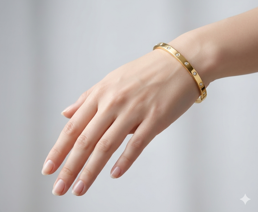 Sheela Anti-Tarnish Stainless Steel Bracelet(Openable)