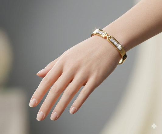 Sohni Anti-Tarnish Stainless Steel Bracelet(Openable)