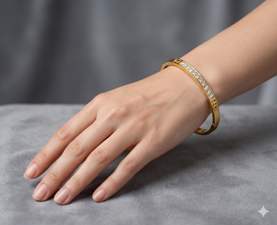 Tanvi Anti-Tarnish Stainless Steel Bracelet(Openable)