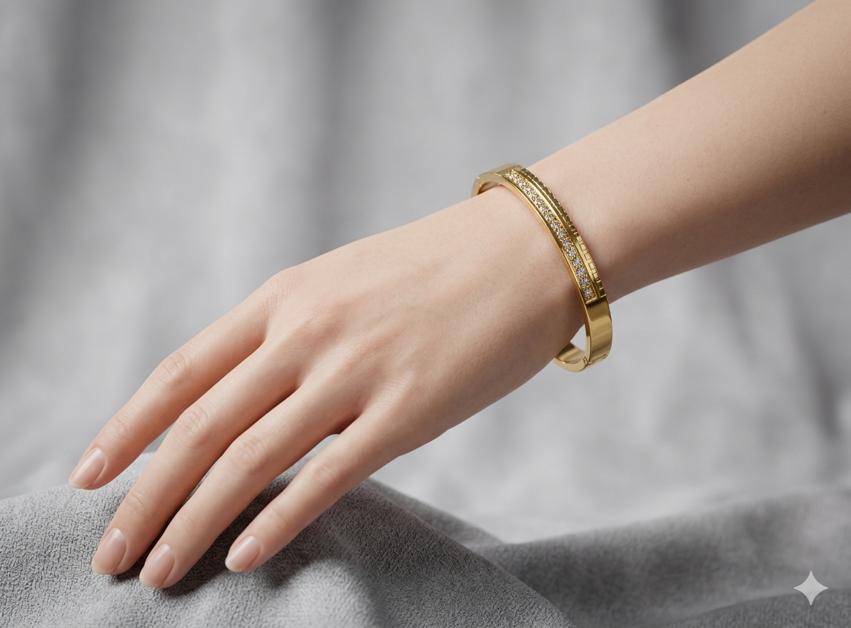 Rimpi Anti-Tarnish Stainless Steel Bracelet(Openable)