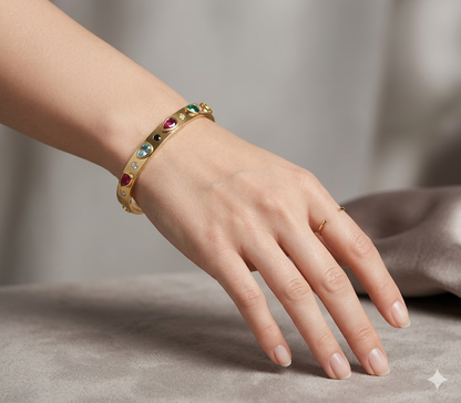 Rashi Anti-Tarnish Stainless Steel Bracelet(Openable)