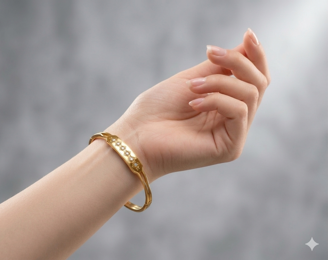 Simi Anti-Tarnish Stainless Steel Bracelet(Openable)