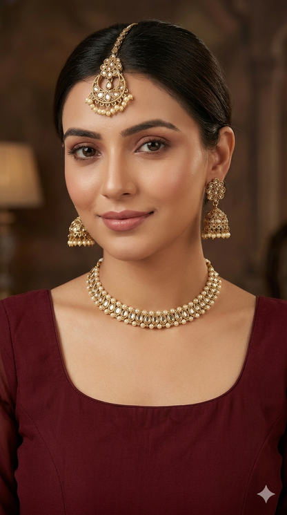 Antique Gold Necklace Jewellery Sadie Set