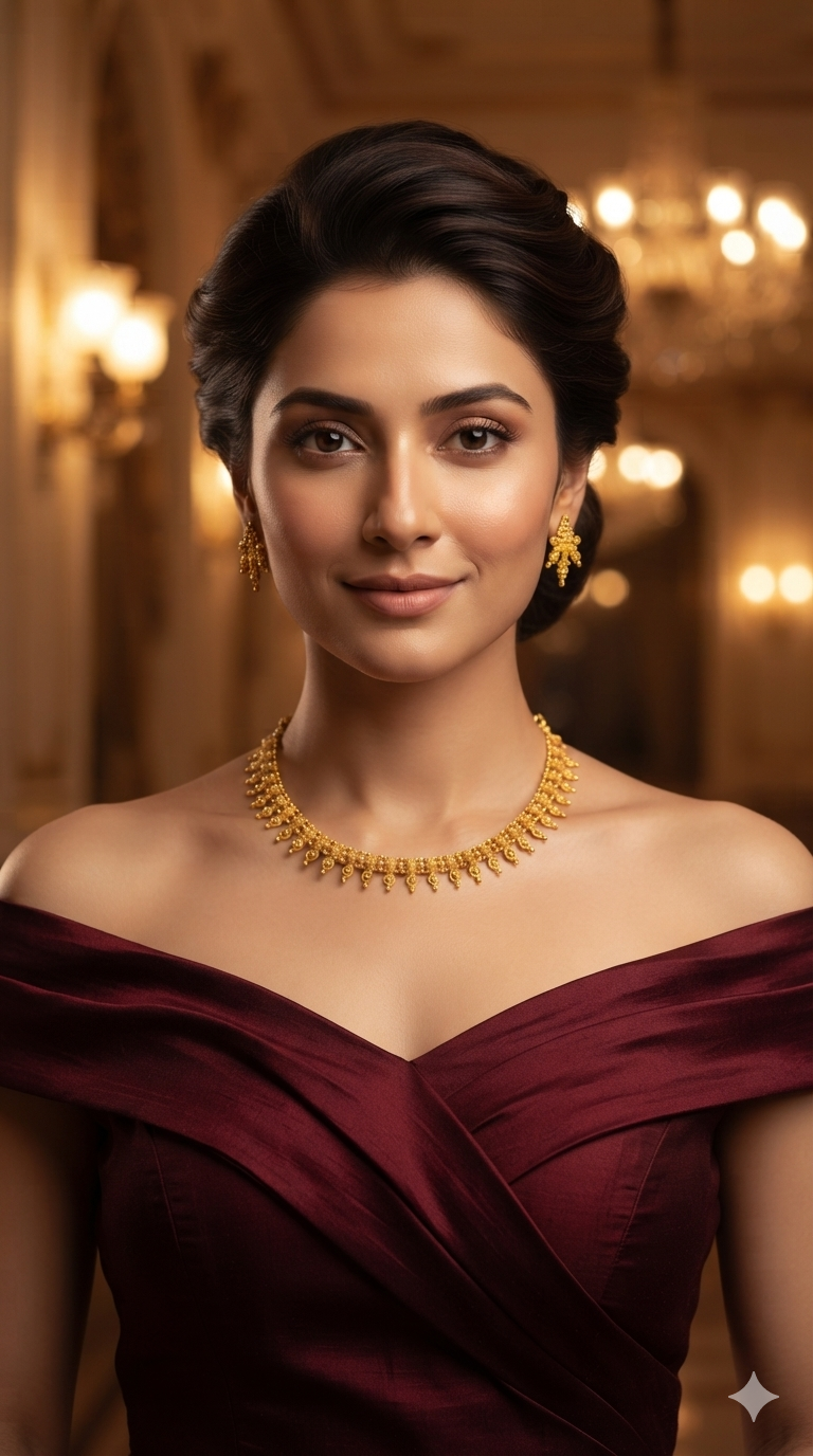 Gold Forming Jewellery Soni Necklace Set