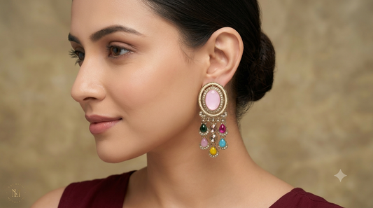 Antique Kundan Bollywood Sarpunch Earrings