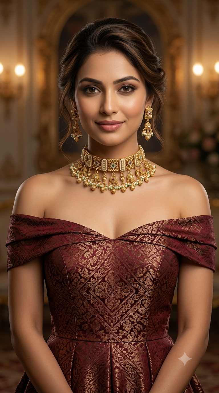 Gold Polki Necklace Jewellery Sonia Set