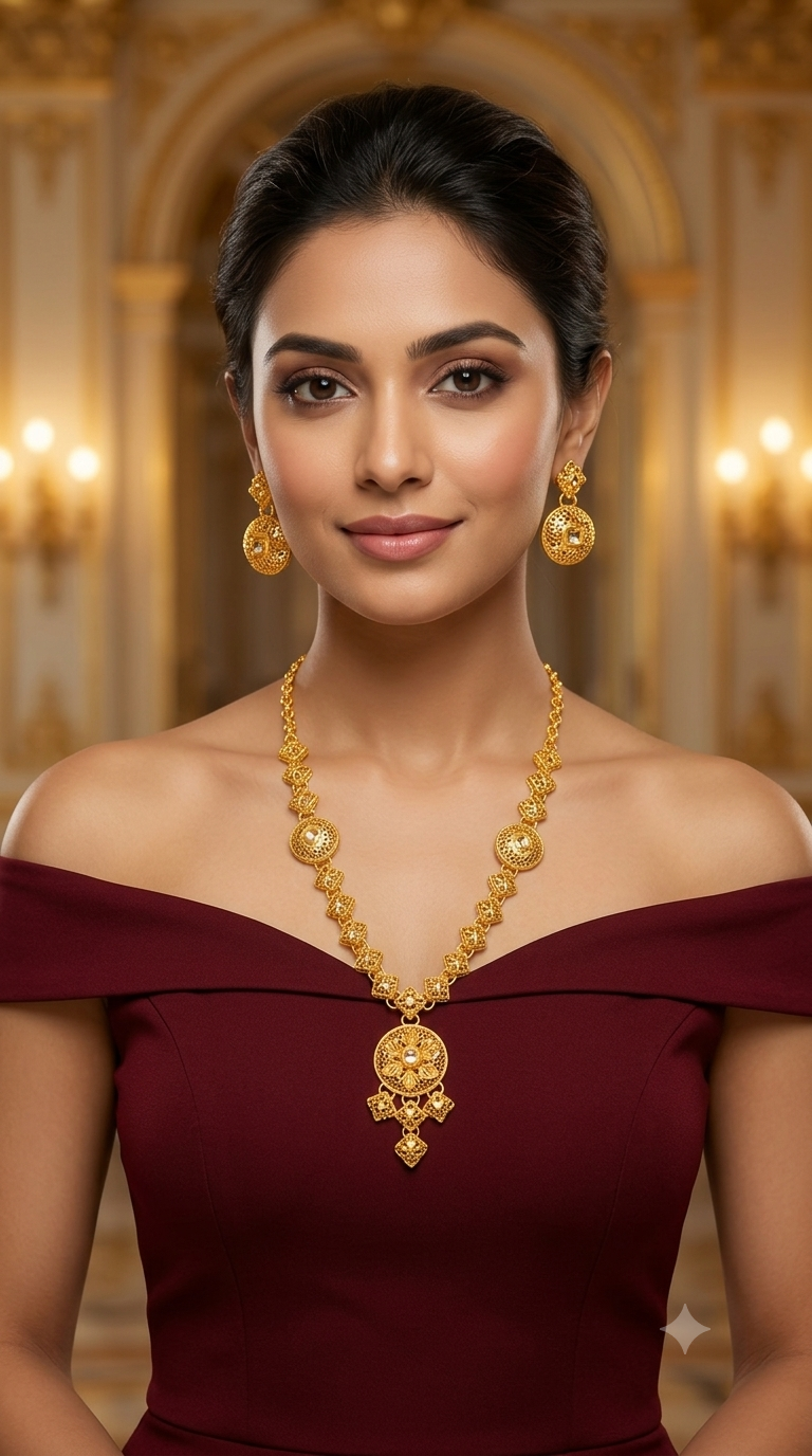 Gold Forming  Jewellery Teresa  Necklace Set