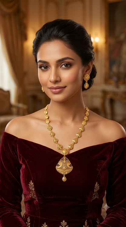 Gold Forming  Jewellery Teresa  Necklace Set