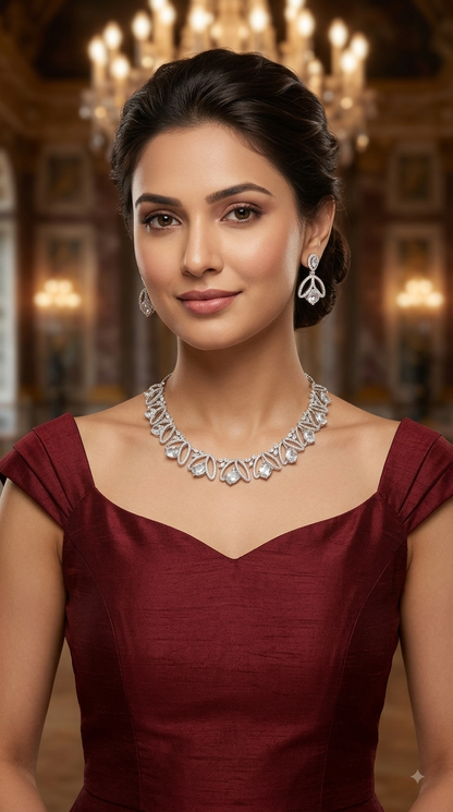 American Diamond Ad Necklace Alexa Sets