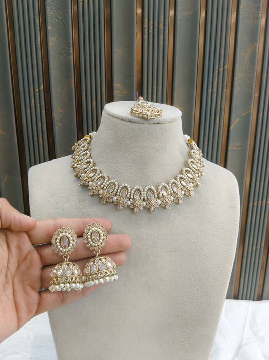 Antique Gold Necklace Jewellery Risha Bollywood sets