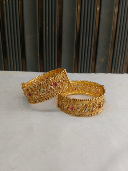 Bangles jewelry /Traditional bollywood jewelry Multicolor Rua Gold bangles