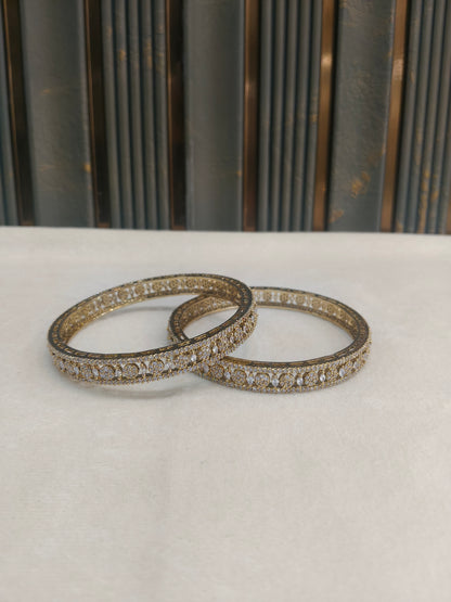 Bangles jewelry /Traditional bollywood jewelry Antique CZ Stone Drew bangles