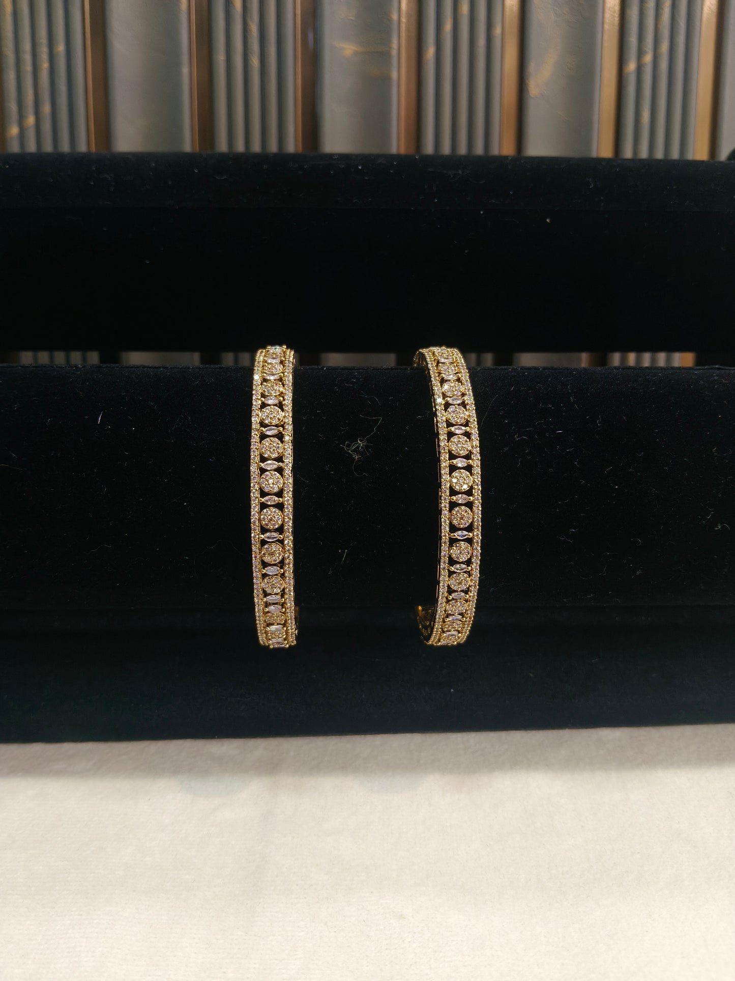 Bangles jewelry /Traditional bollywood jewelry Antique CZ Stone Drew bangles
