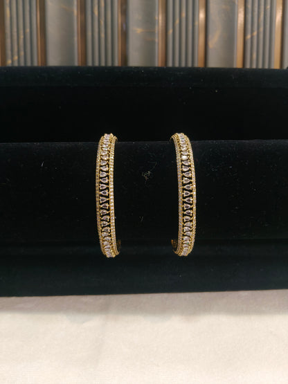 Bangles jewelry /Traditional bollywood jewelry Antique CZ Stone Belle bangles