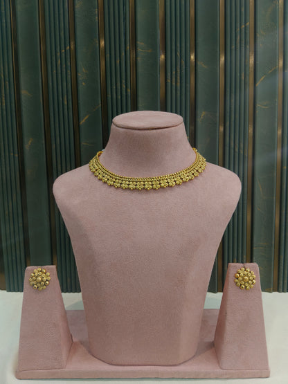 Gold Polki Necklace Jewellery Juhi  Sets