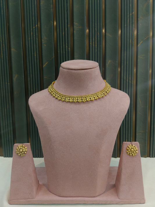 Gold Polki Necklace Jewellery Juhi  Sets