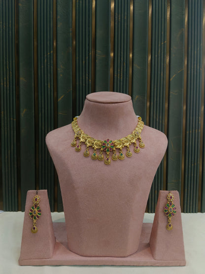 Gold Polki Necklace Jewellery Juhi  Sets