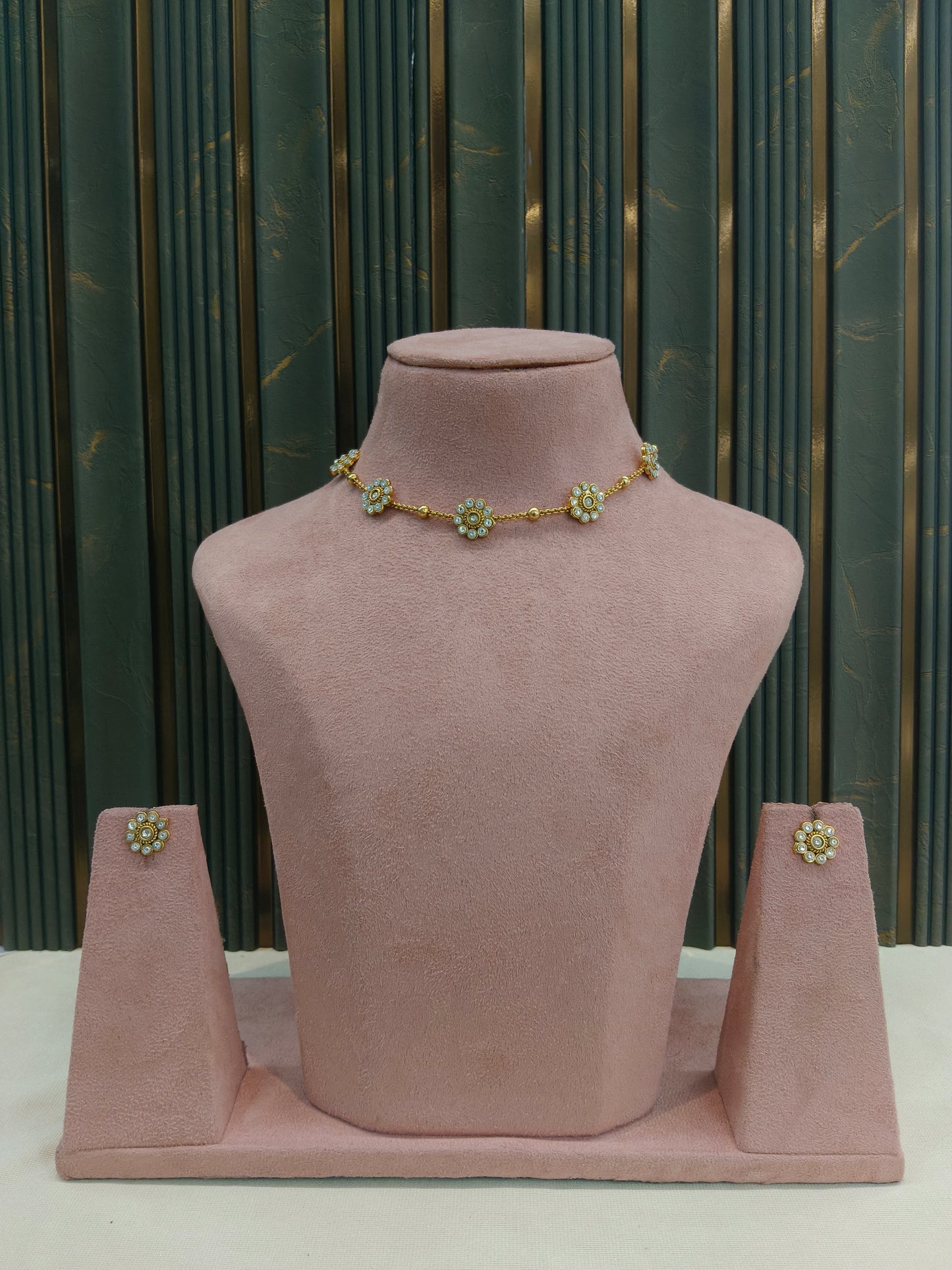 Gold Polki Necklace Jewellery Juhi  Sets