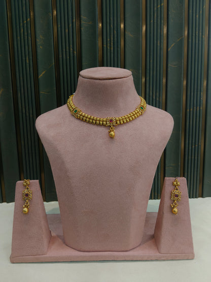 Gold Polki Necklace Jewellery Juhi  Sets
