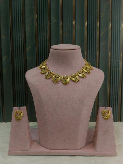 Gold Polki Necklace Jewellery Juhi  Sets