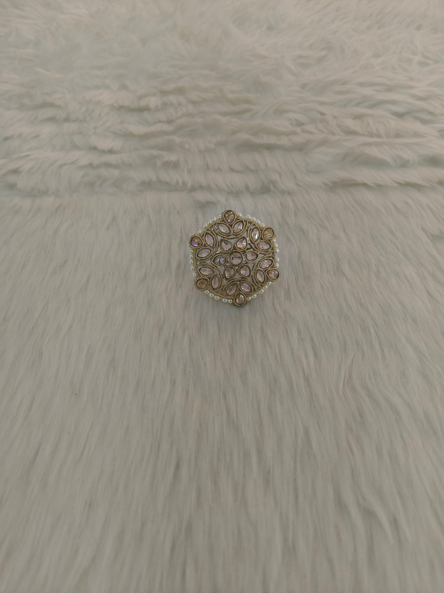 Gold Cocktail Roopa Finger Rings