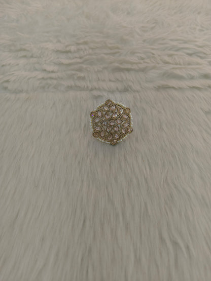Gold Cocktail Roopa Finger Rings