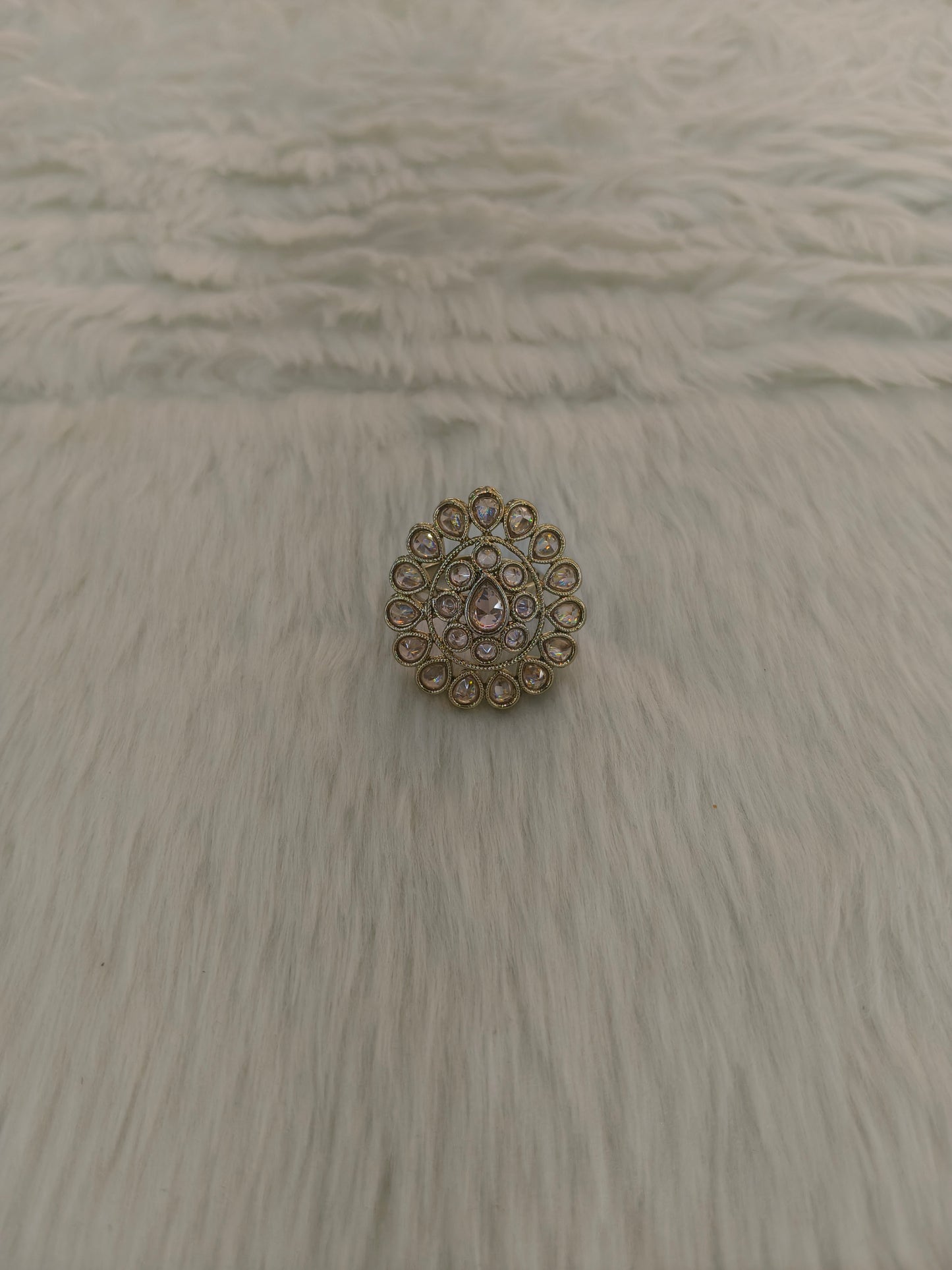 Gold Cocktail Roopa Finger Rings