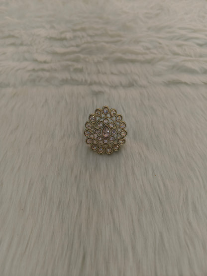 Gold Cocktail Roopa Finger Rings