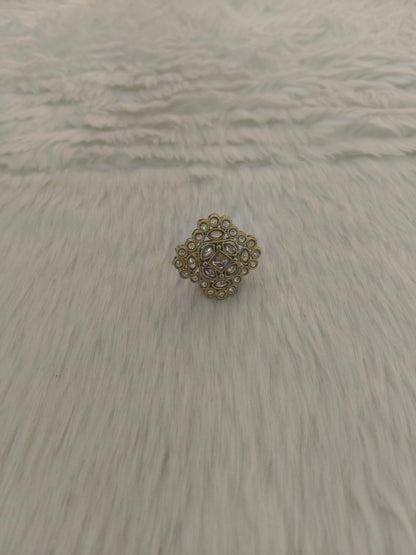 Gold Cocktail Roopa Finger Rings