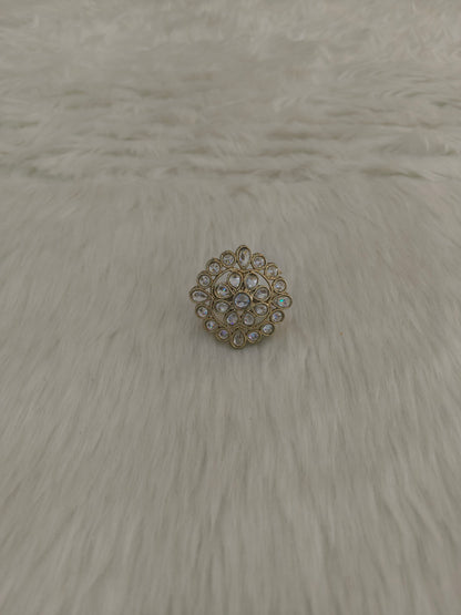 Gold Cocktail Roopa Finger Rings