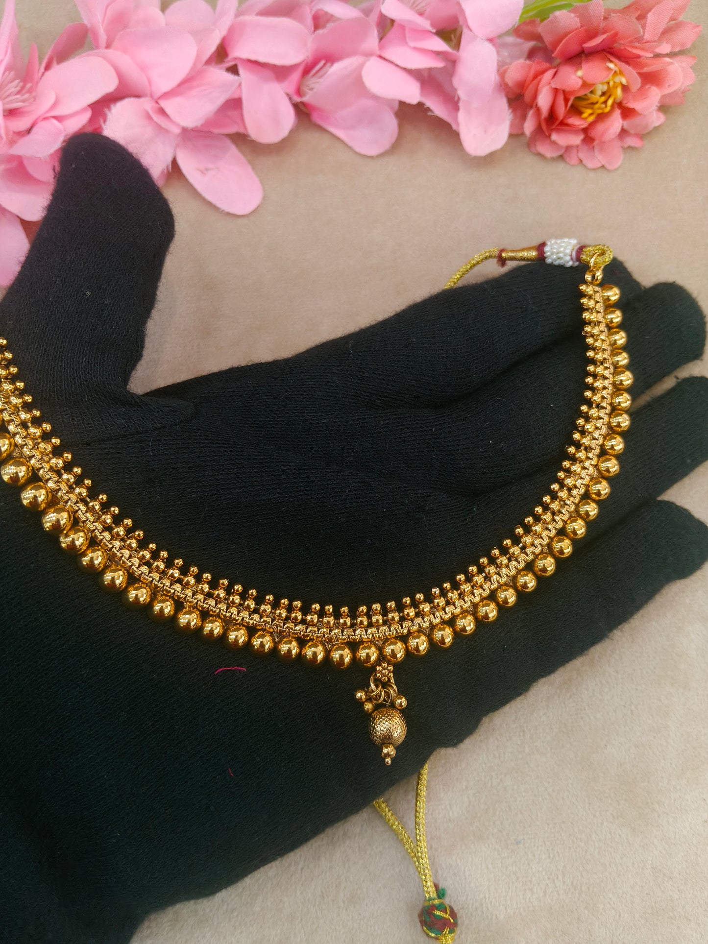 Gold Polki Necklace Jewellery Roma Set