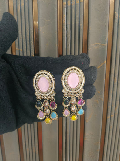 Antique Kundan Bollywood Sarpunch Earrings