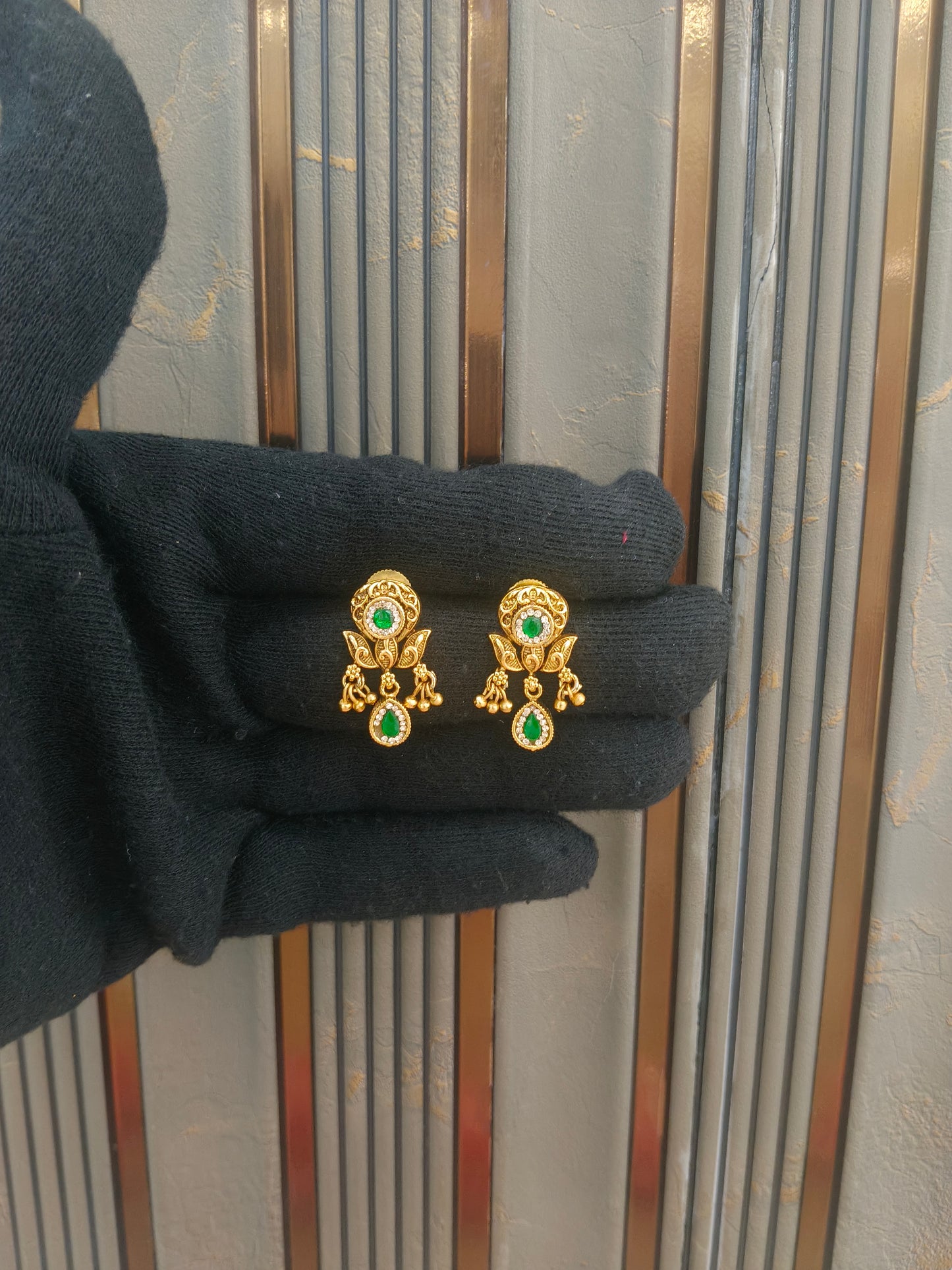 Gold Polki Yaad Earrings